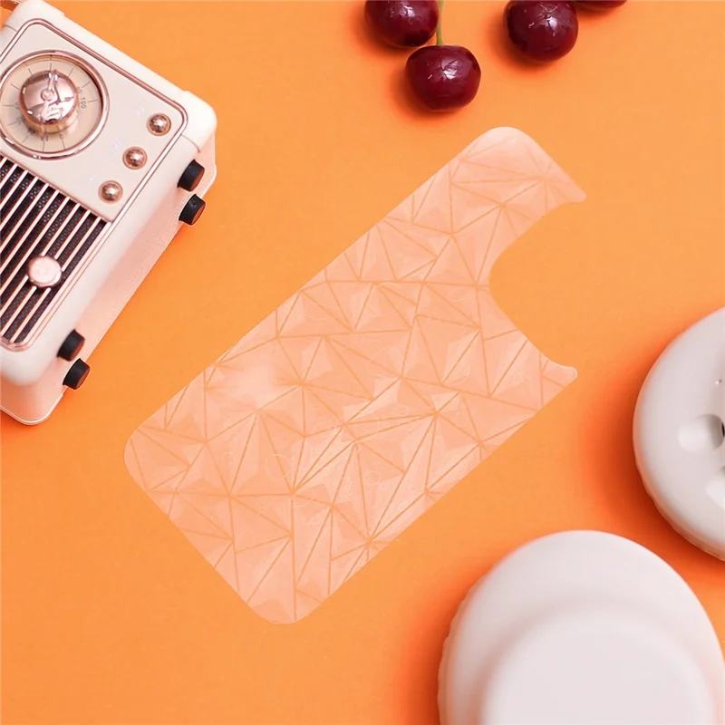 For iPhone 16 Pro Max Back Screen Protector Soft PET Film Diamonds Pattern 