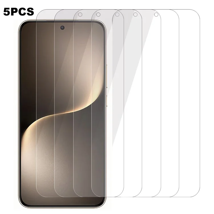 5Pcs For Honor Magic7 5G Screen Protector 0.3mm 2.5D Tempered Glass Clear Film