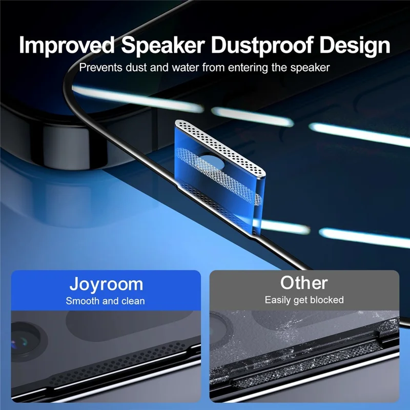 JOYROOM JR-Z36 For iPhone 15 Pro Max 2.5D Anti-Spy Full Screen Protector High Aluminium-Silicon Glass Film