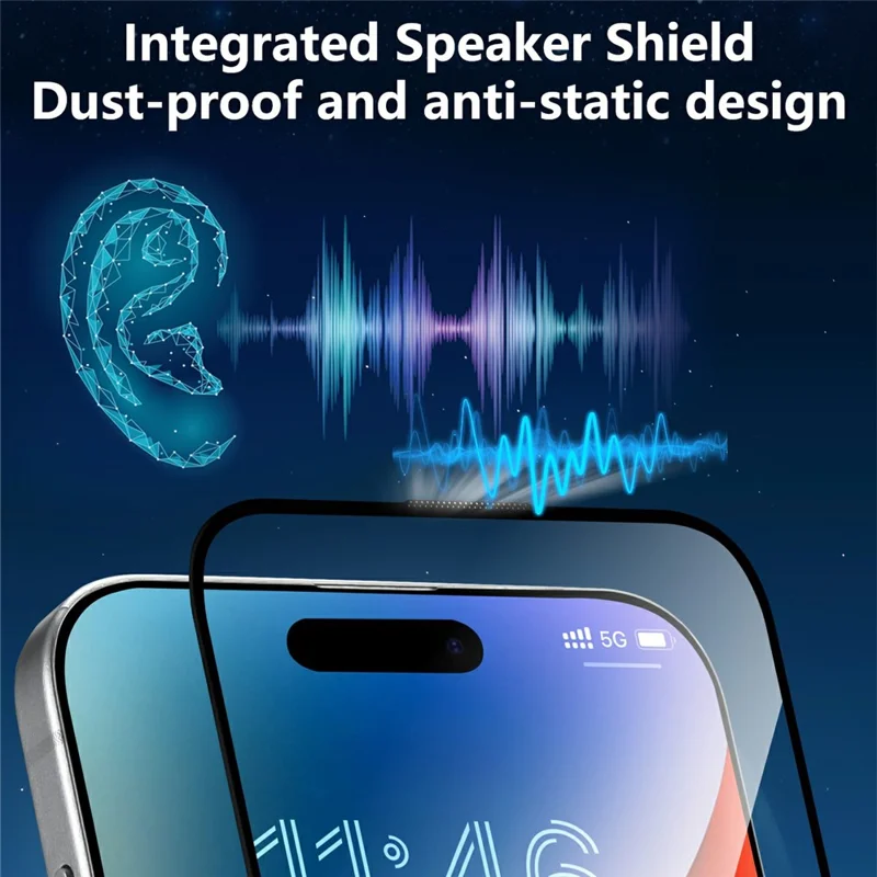 JOYROOM JR-MLG0278 For iPhone 16 Plus / 15 Plus / 14 Pro Max 2.5D Full Screen Protector High Aluminium-Silicon Glass Film