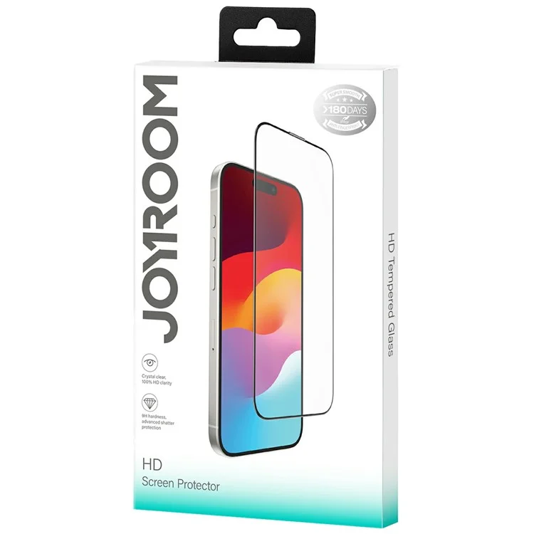 JOYROOM JR-MLG0285 Protector de pantalla completa anti-rayos azules para iPhone 16 Pro, película de impresión de seda 2.5D