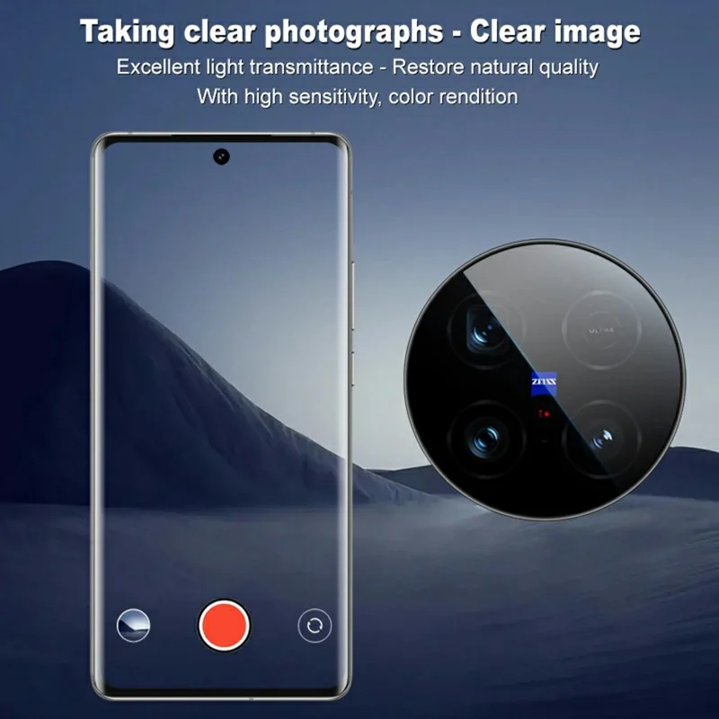 IMAK For vivo X100 Ultra 5G Camera Lens Protector Tempered Glass Lens Film with Self-Positioning Frame