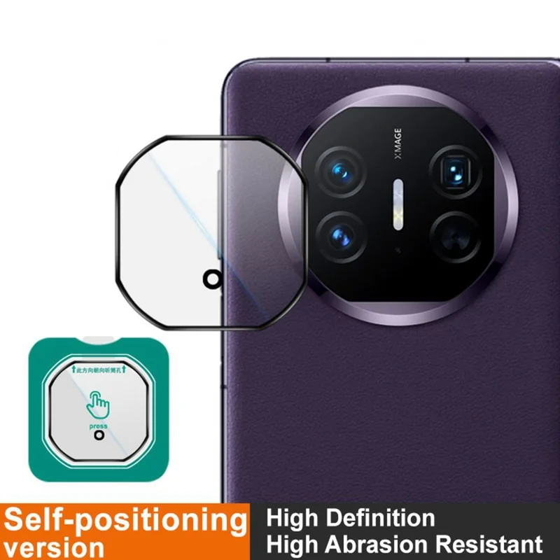 IMAK pour Huawei Mate X5 Protecteur d'objectif de caméra en verre trempé avec cadre d'auto-positionnement