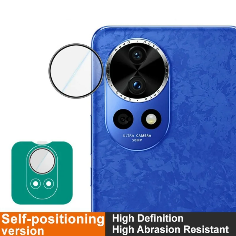 IMAK For Huawei nova 12 Pro 5G / nova 12 Ultra 5G Camera Lens Protector Tempered Glass Lens Film with Self-Positioning Frame
