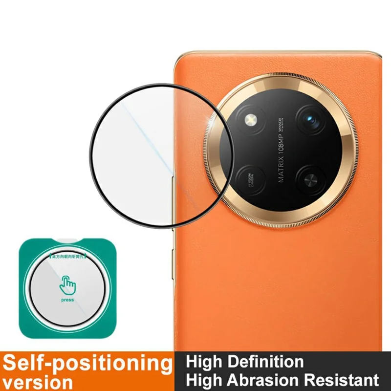 IMAK For Honor Magic7 Lite 5G / X9c 5G / X60 Pro 5G Camera Lens Protector Tempered Glass Lens Film with Self-Positioning Frame