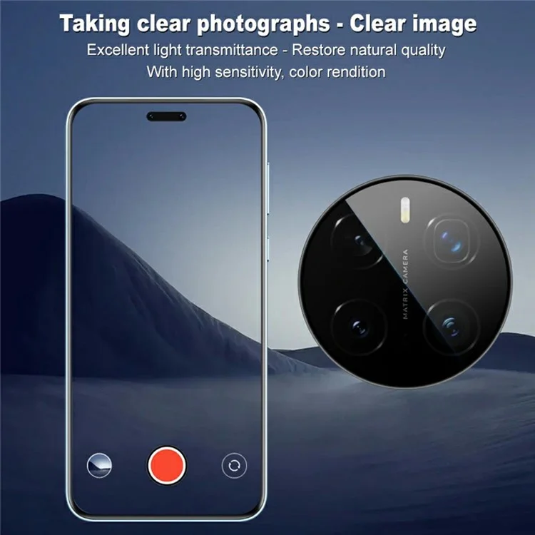 IMAK For Honor Magic7 Pro 5G Camera Lens Protector Tempered Glass Lens Film with Self-Positioning Frame