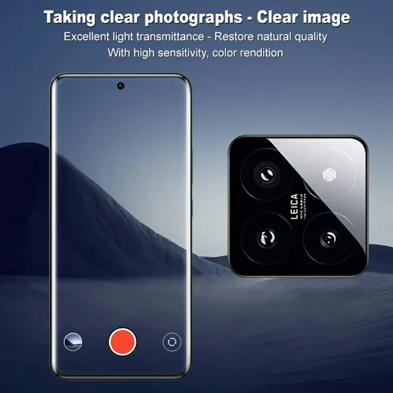 IMAK For Xiaomi 14 Pro Camera Lens Protector Tempered Glass Lens Film with Self-Positioning Frame