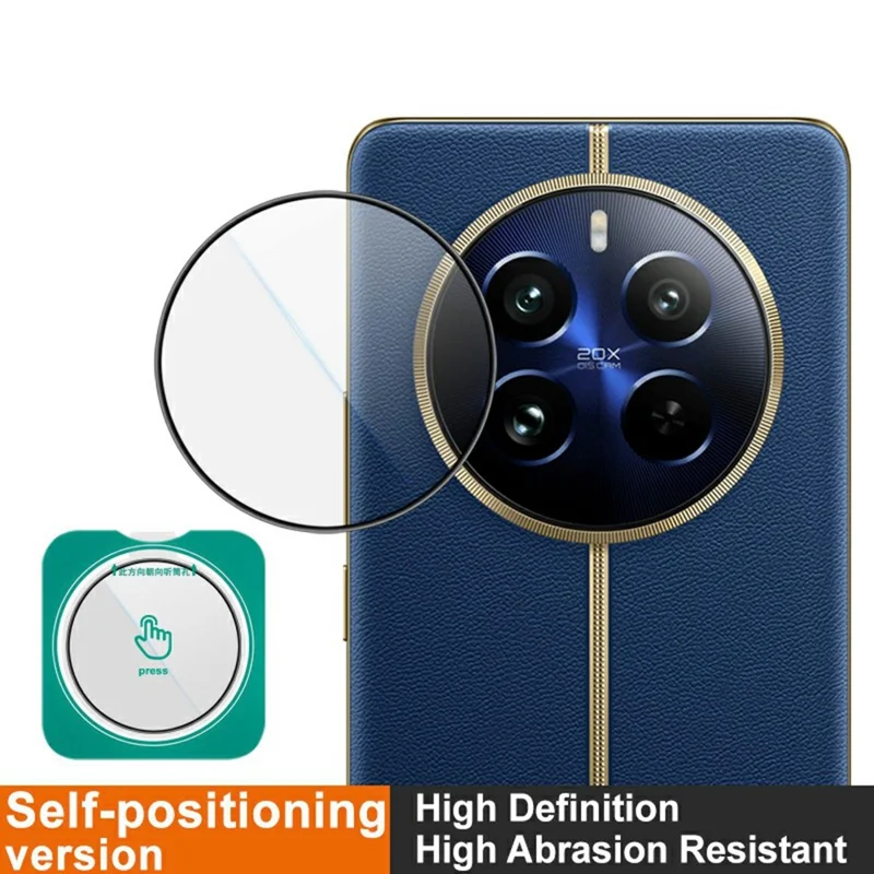 IMAK For Realme 12 Pro 5G / 12 Pro+ 5G / 12 Pro Ultra Camera Lens Protector Tempered Glass Lens Film with Self-Positioning Frame
