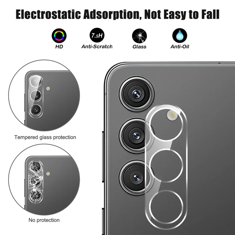 For Samsung Galaxy S25 Camera Lens Protector Arc Edge Clear Tempered Glass Film