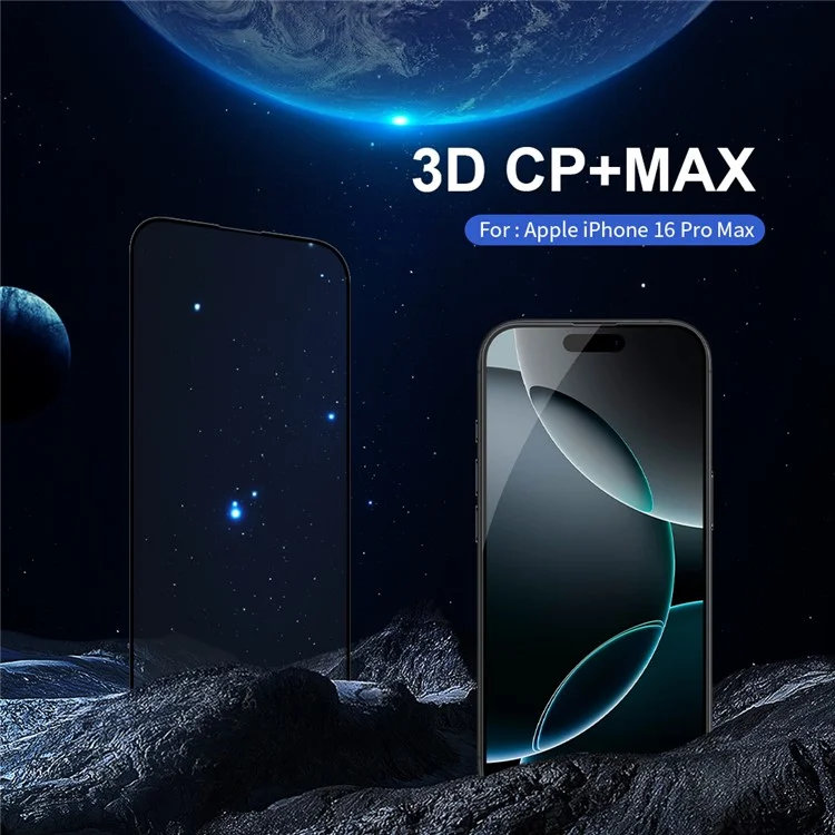 NILLKIN 3D CP+MAX For iPhone 16 Pro Max Screen Protector Full Coverage Anti Explosion AGC Glass Film