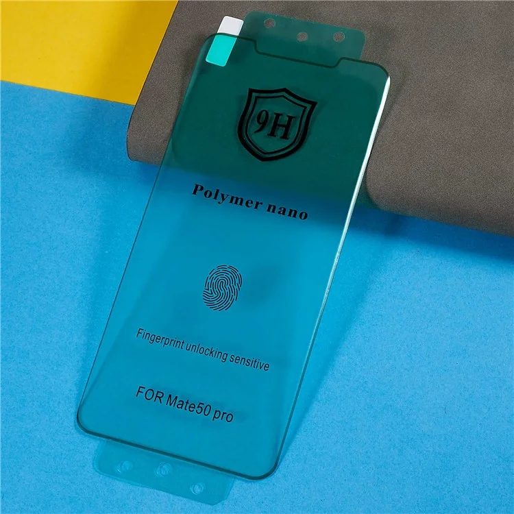 For Huawei Mate 50 Pro 4G Curved Edge Ceramic Silicon Carbide Full Screen Protector Explosion-proof HD Clear Film