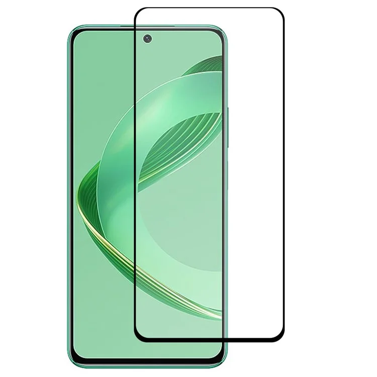 Protecteur d'écran en verre trempé avec impression de soie et colle intégrale pour Huawei nova 11 SE