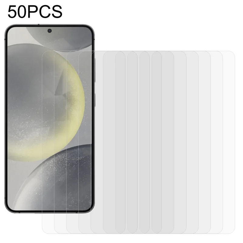 50 pièces pour Samsung Galaxy S25+ / S24+ Protecteur d'écran ultra clair avec colle intégrale Film en verre trempé