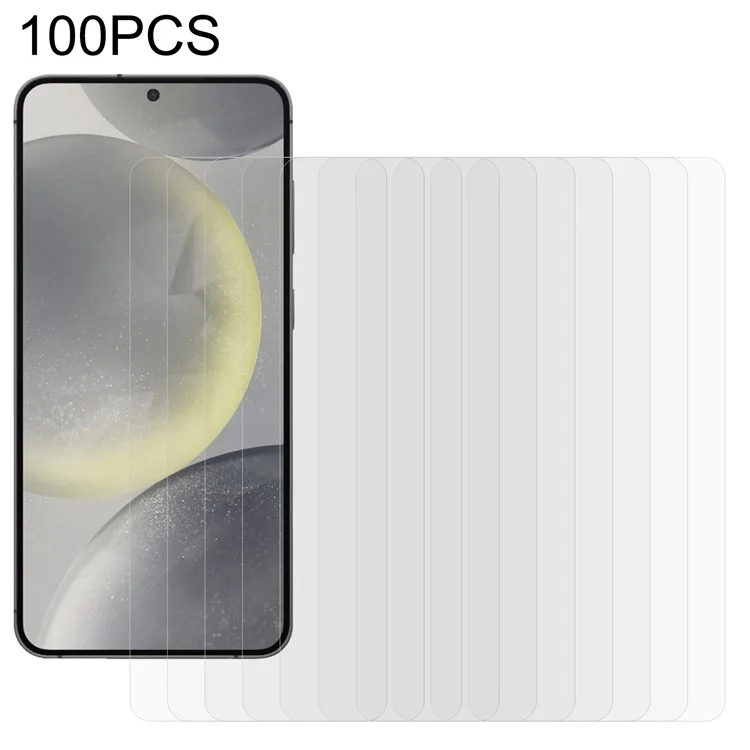 100 Stück Displayschutzfolie aus gehärtetem Glas, kratzfest, für Samsung Galaxy S25 / S24