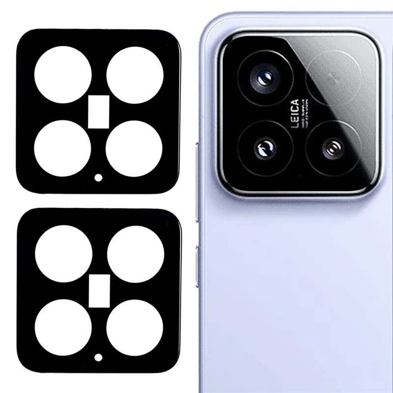 2Pcs For Xiaomi 15 Camera Lens Protector Silk Printing Tempered Glass Rear Lens Film