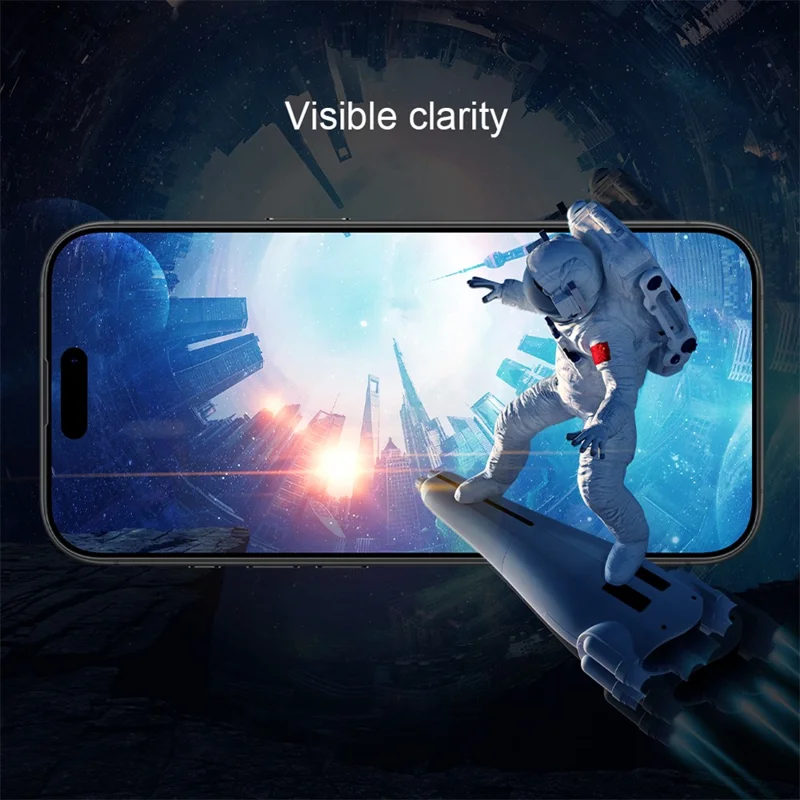 NILLKIN 3D CP+MAX For iPhone 16 Plus Screen Protector Full Coverage Anti Explosion AGC Glass Film
