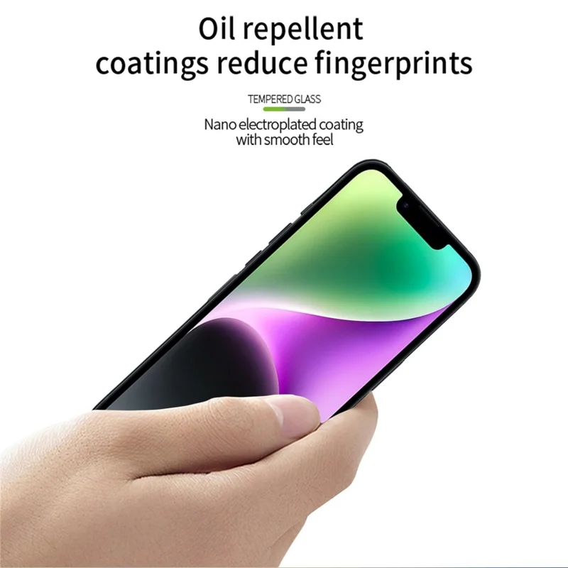 MOFI JK Series-1 for iPhone 16e Screen Protector Anti-Explosion 9H Hardness Full Cover Screen Film