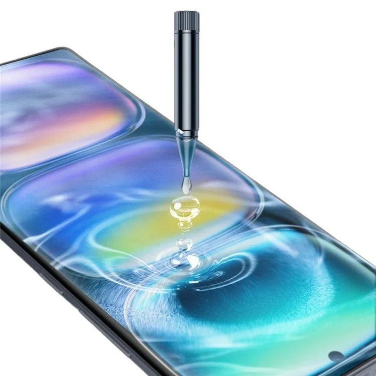 Protetor de tela RURIHAI para Infinix Hot 50 Pro 4G, película de vidro de alumínio-silício com cola UV 3D