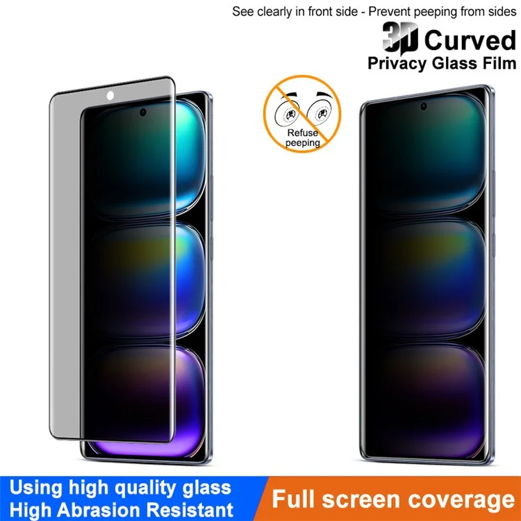 IMAK для Infinix Hot 50 Pro+ 4G Anti-Spy Full Cover Screen Protector Tempered Glass Film