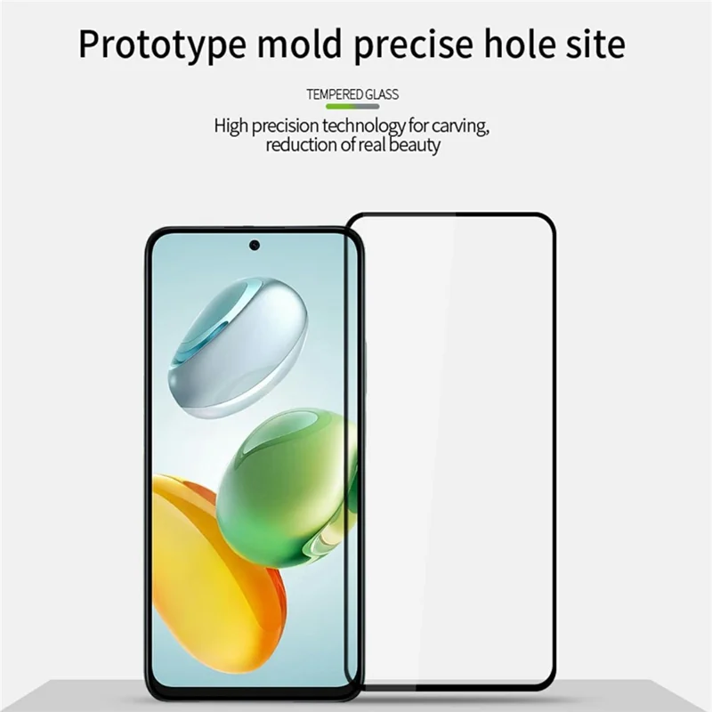 Protetor de tela de vidro de alumínio-silício 9H de tela cheia para PINWUYO JK Series-2 para Honor X7c 4G / 200 Smart 5G