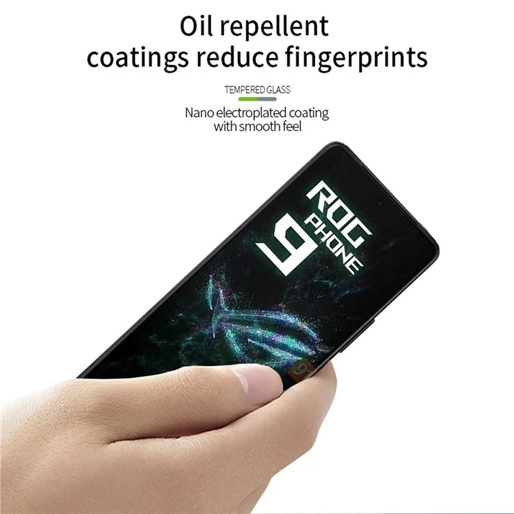 Protector de pantalla completa de la serie JK PINWUYO para Asus Zenfone 12 Ultra 5G / ROG Phone 9 Pro 5G / Phone 9 5G, película de vidrio de aluminio-silicio de 9H