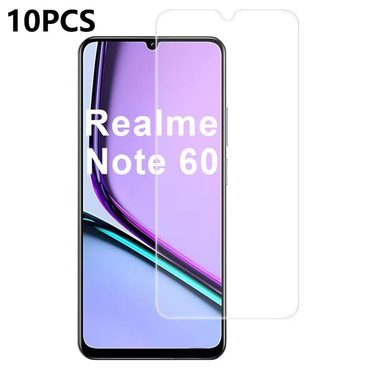 10 штук / упаковка для защитной пленки экрана Realme Note 60 с высокой прозрачностью