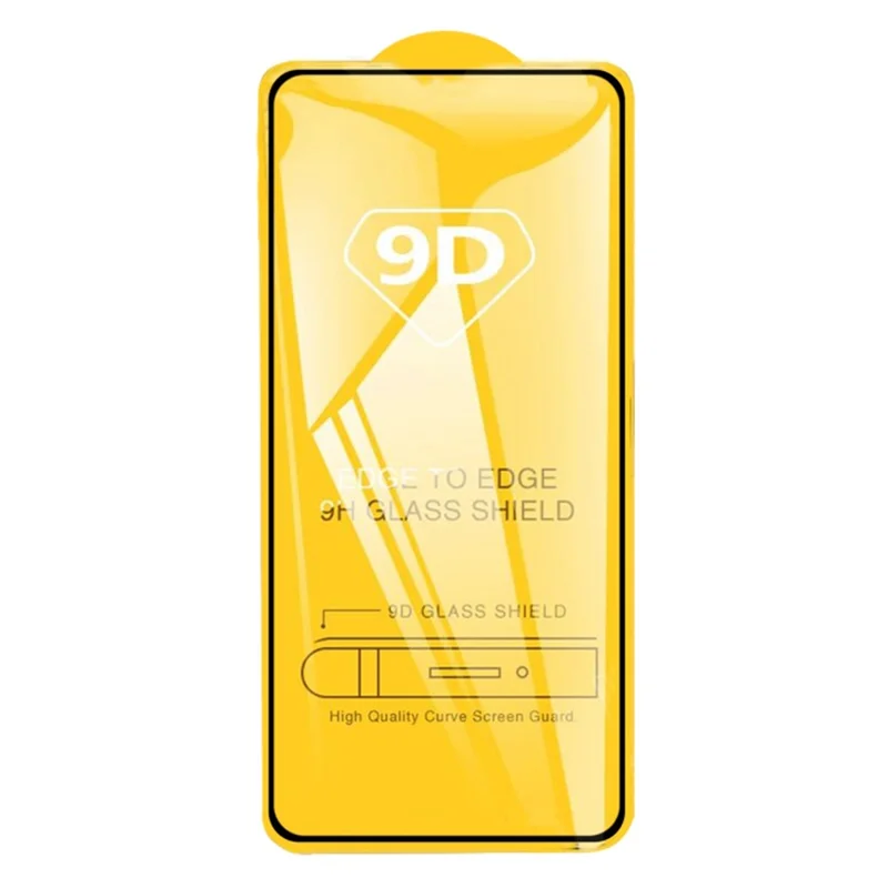 For Xiaomi Redmi Note 14 4G (163.25mm) Screen Protector 9D Side Glue Full Covering Tempered Glass Film