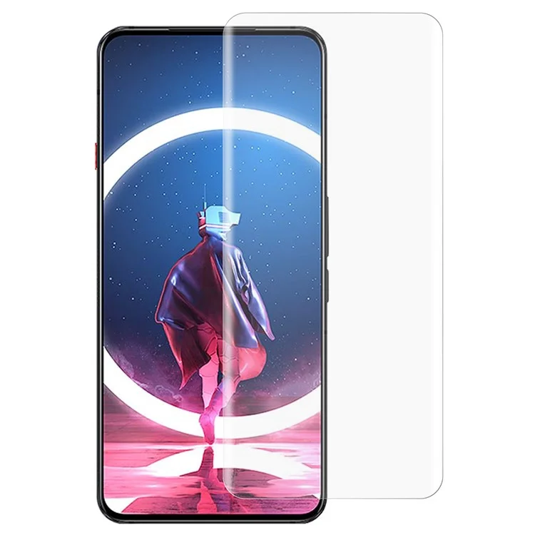Protector de pantalla de vidrio templado con película de pantalla curva de líquido UV para ZTE nubia Red Magic 7 Pro