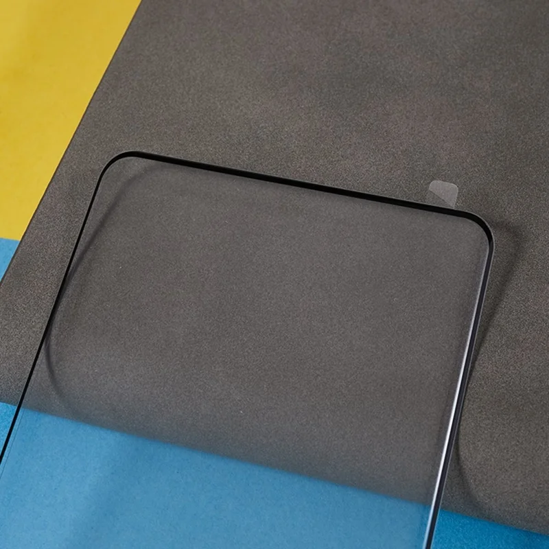 واقي شاشة لجهاز Xiaomi 15 Pro، لاصق جانبي، فيلم زجاج مقوى بطباعة حريرية، يدعم خاصية فتح القفل بالبصمة