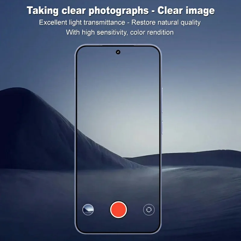 IMAK For Xiaomi 15 / 15 Custom Edition Camera Lens Protector Tempered Glass HD Clear Lens Film (Black Version)