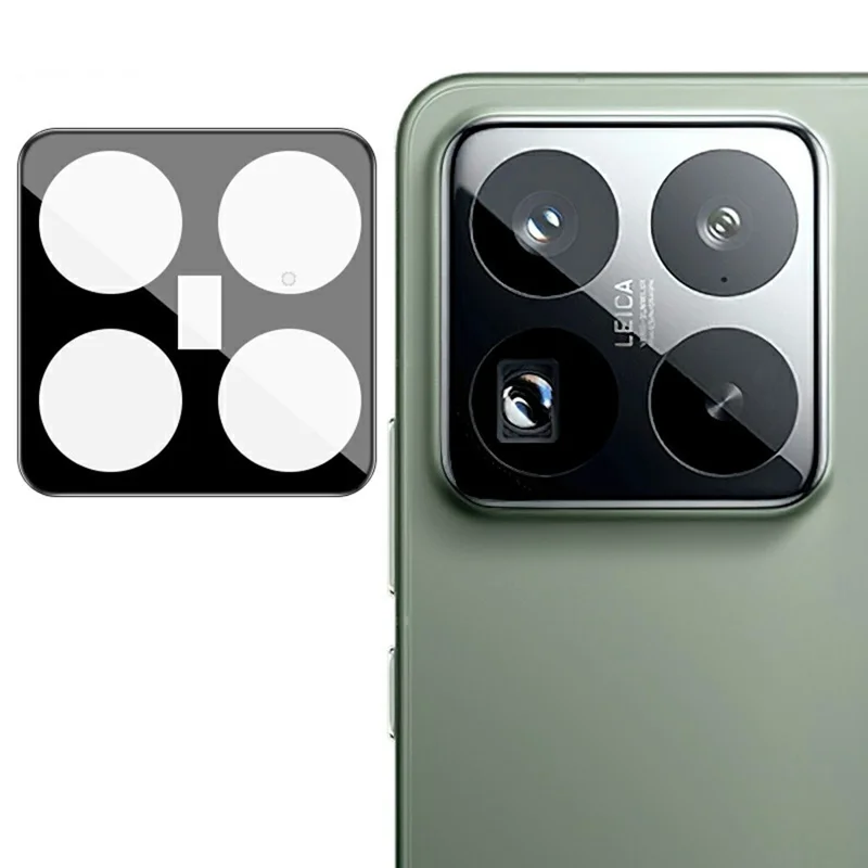 IMAK voor Xiaomi 15S Pro / 15 Pro Cameraobjectiefbeschermer Gehard Glas HD Duidelijke Objectief Folie (Zwarte Versie)
