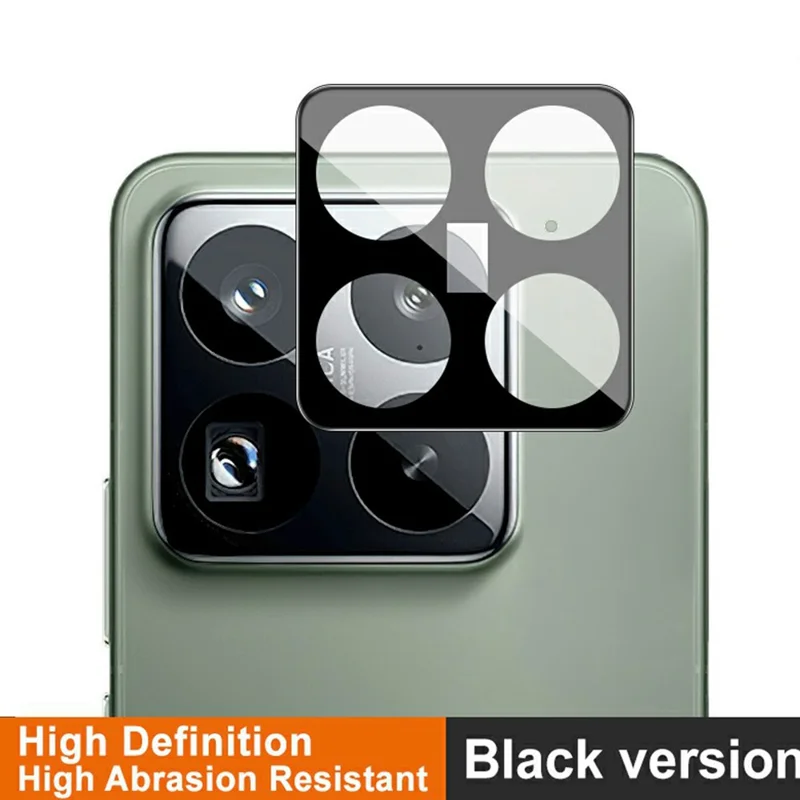 IMAK voor Xiaomi 15S Pro / 15 Pro Cameraobjectiefbeschermer Gehard Glas HD Duidelijke Objectief Folie (Zwarte Versie)