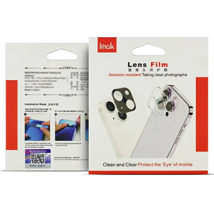 IMAK For OnePlus 13 Camera Lens Protector Tempered Glass HD Clear Lens Film (Black Version)