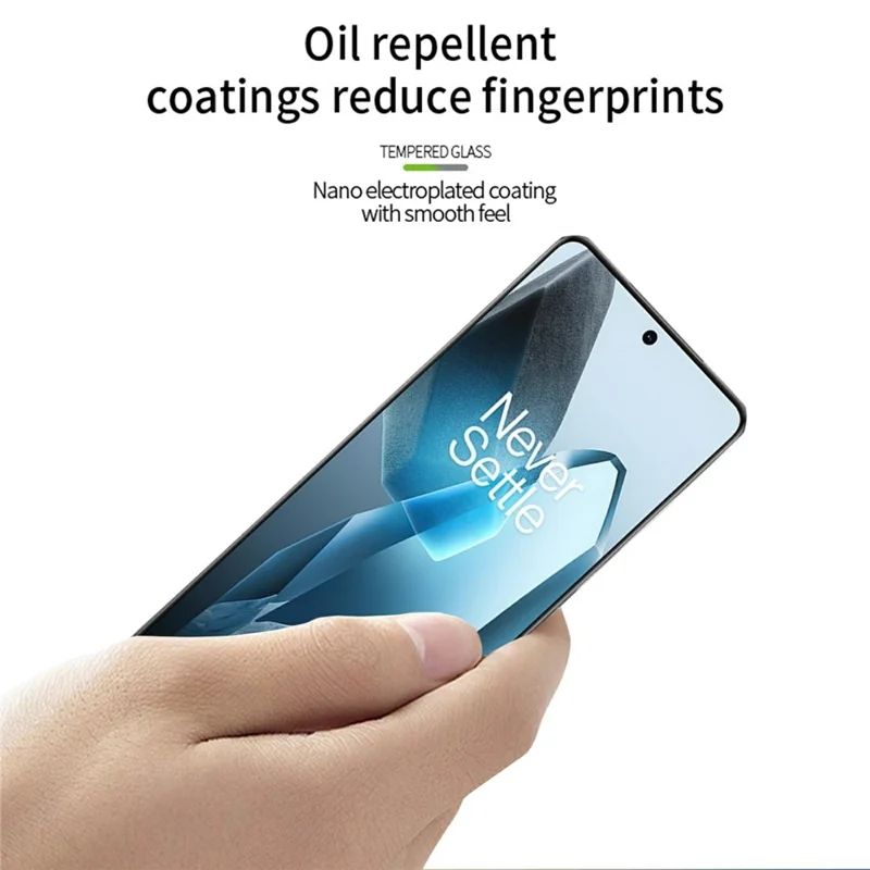 PINWUYO For OnePlus 13 Screen Protector 3D Hot Bending Tempered Glass Film