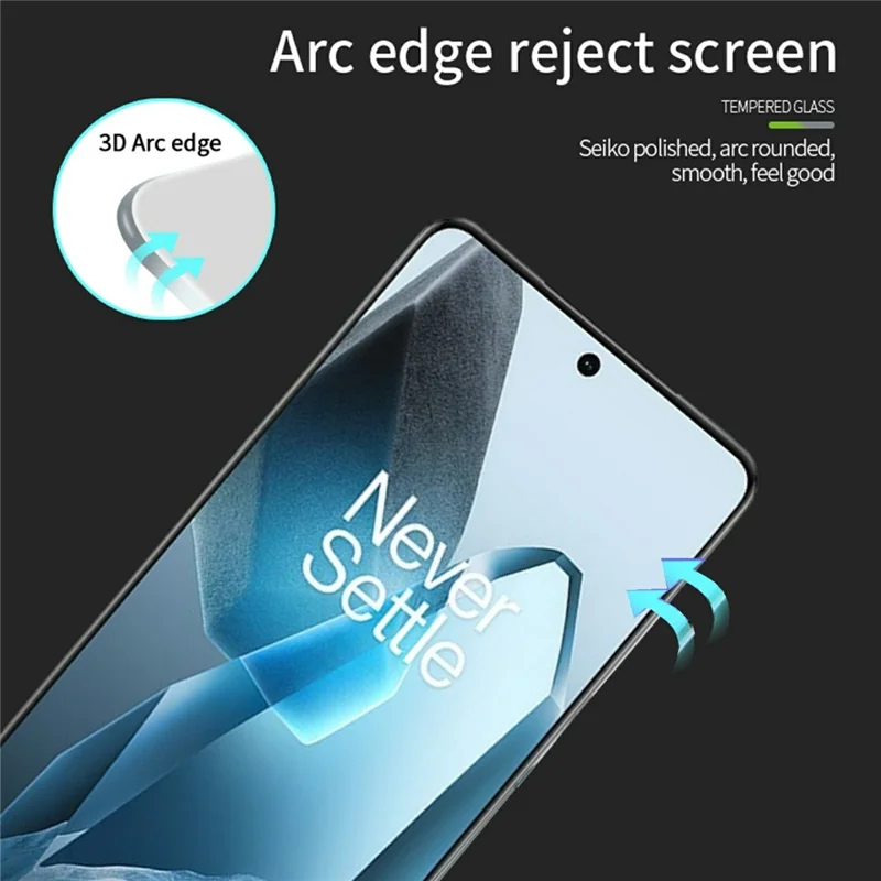 PINWUYO For OnePlus 13 Screen Protector 3D Hot Bending Tempered Glass Film