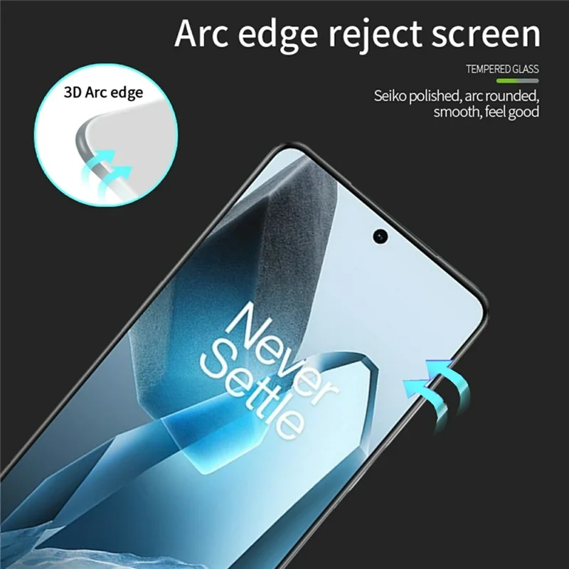 MOFI For OnePlus 13 3D Hot Bending Screen Protector Full Glue Tempered Glass Film
