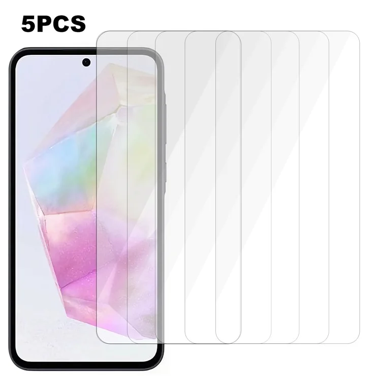 5Pcs For Samsung Galaxy A26 5G Screen Protector 0.3mm 2.5D Tempered Glass Clear Film