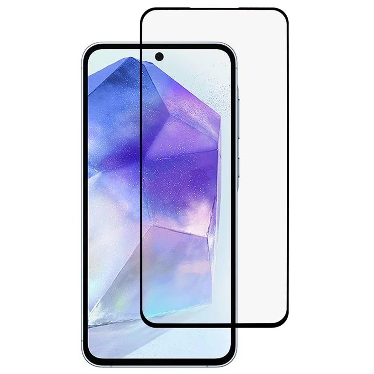 D Pro Für Samsung Galaxy A56 Seidentexturdruck gehärtetes Glas Displayschutz 9H Härte
