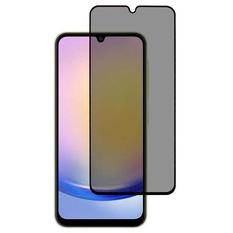 For Samsung Galaxy A26 5G Anti-Peep Full Covering Screen Protector Silk Printing Tempered Glass Film
