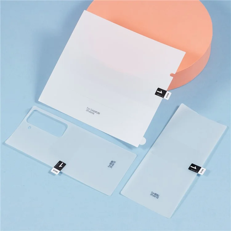 Para Samsung Galaxy Z Fold6 SE, conjunto de protetor de tela, proteção frontal + traseira, filme de hidrogel TPU+PET de cobertura total.