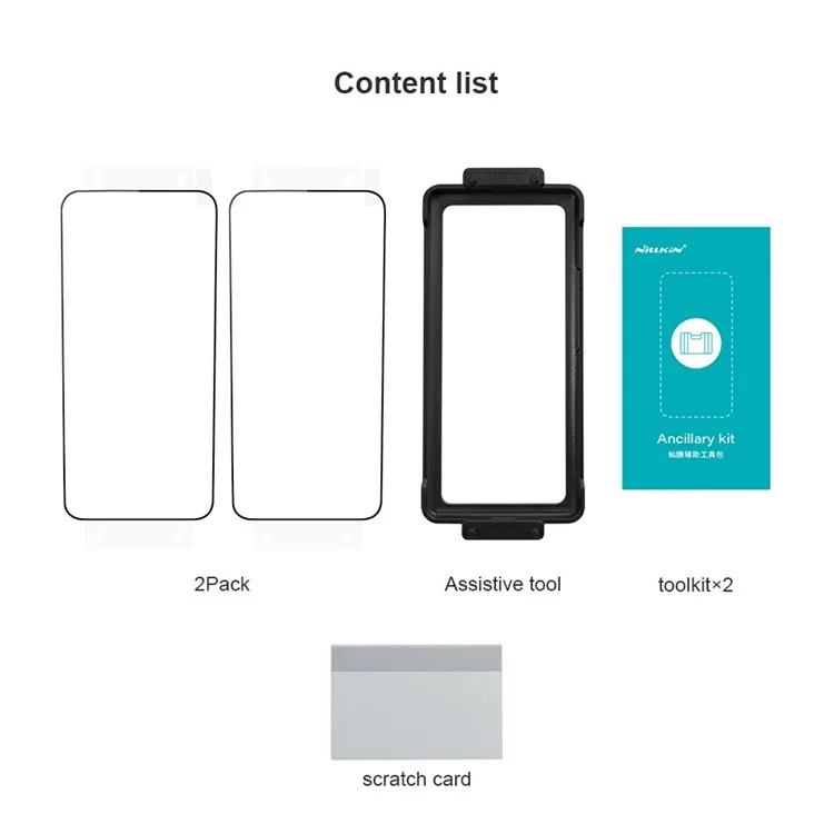 Защитная пленка для экрана NILLKIN 2Pcs для Xiaomi 15 Pro, устойчивая к царапинам, PMMA-пленка с инструментом для легкой установки