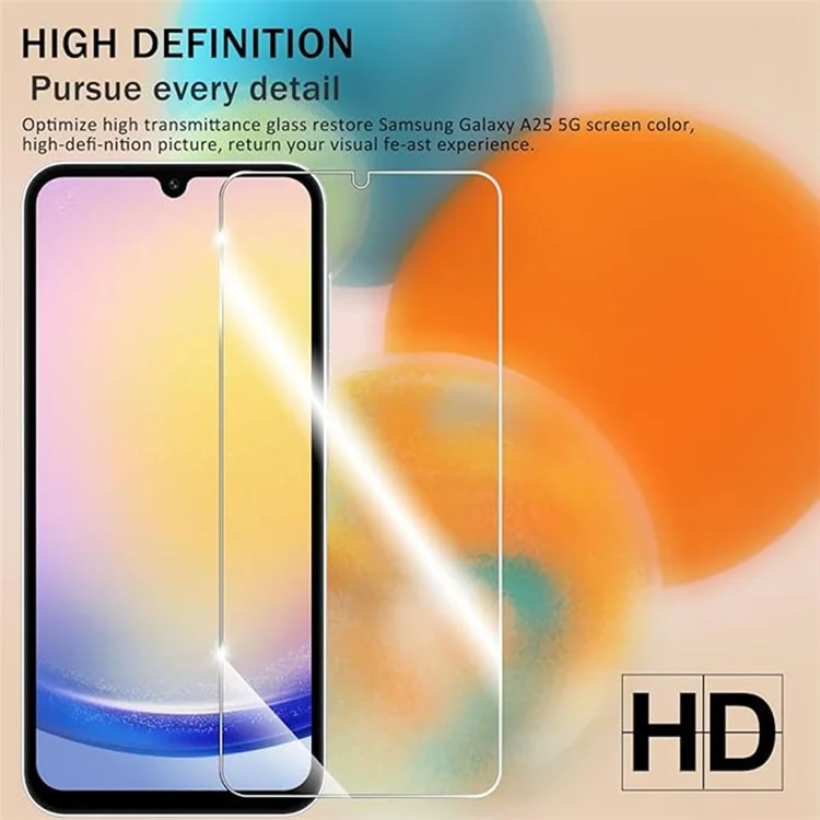 Защитная пленка для экрана Samsung Galaxy A26 5G, высокопрочное алюминий-кремниевое стекло, толщина 0,33 мм, 2,5D