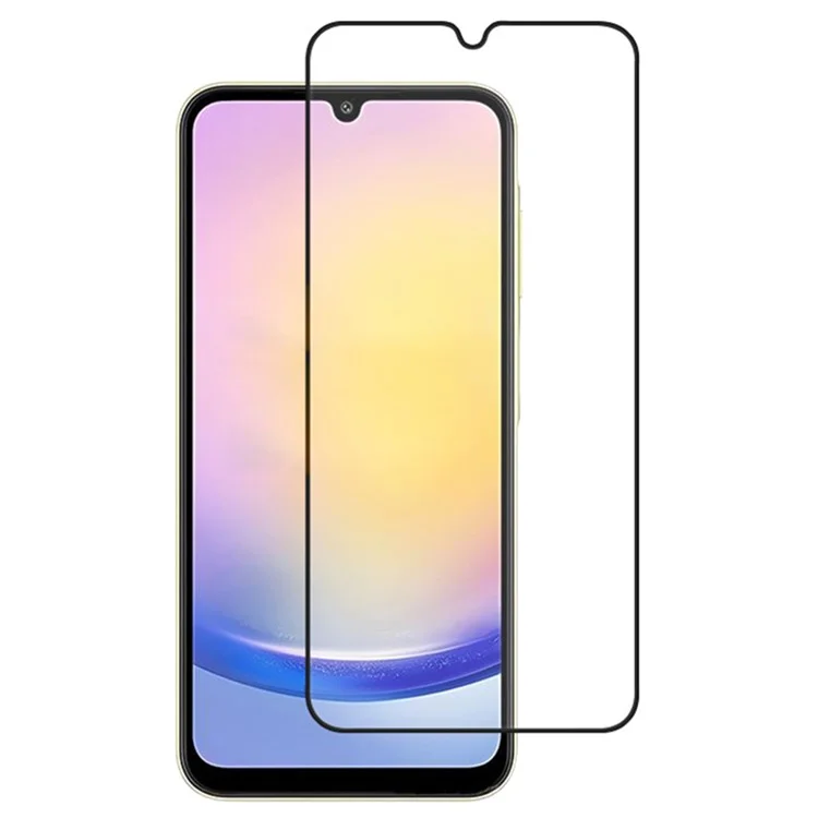 Für Samsung Galaxy A26 5G High Aluminum-Silizium-Glasschutzfolie 2.5D Seidendruck