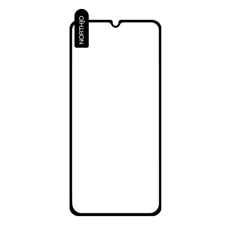 Protector de pantalla NORTHJO A+ para Samsung Galaxy A26 5G, película de aluminio-silicio de alta calidad de 0,3 mm y 2,5D, color negro.