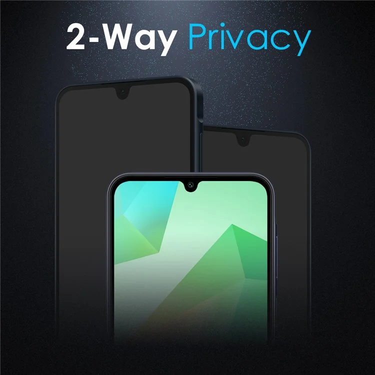 NORTHJO A++ For Samsung Galaxy A26 5G Privacy Screen Protector Silk Printing Full Glue Anti-Spy Tempered Glass Film
