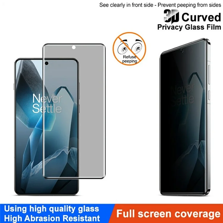 IMAK Para OnePlus 13 Protetor de Tela Antiespia de Cobertura Completa Película de Vidro Temperado