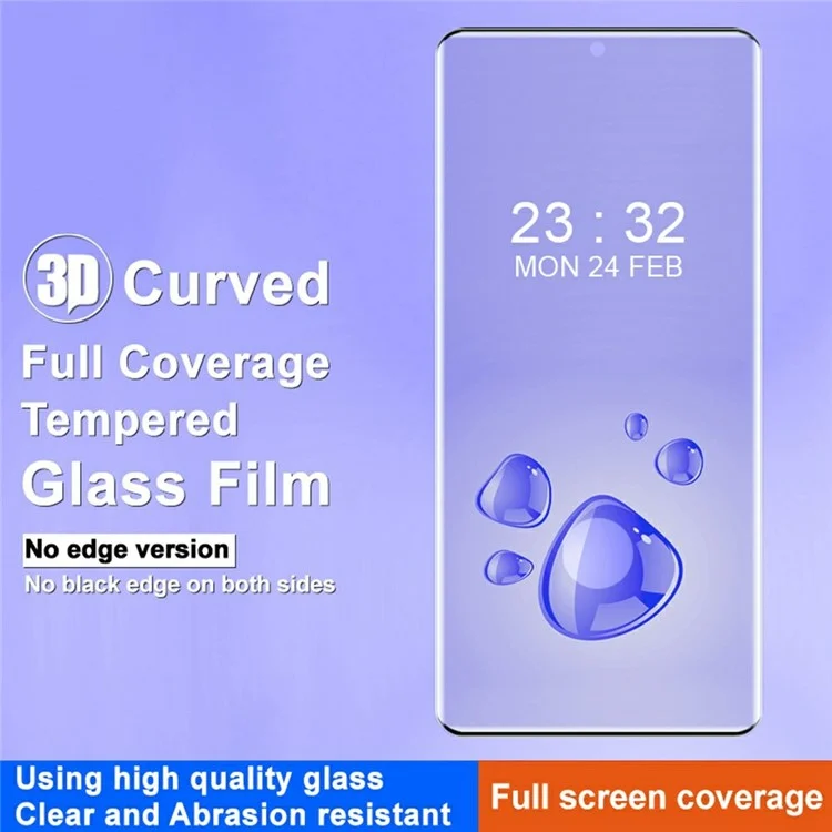 IMAK Für OnePlus 13 3D gebogener gehärteter Glas-Vollbildschirmschutz (Keine Kantenversionenversion)
