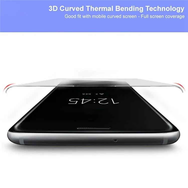 IMAK Protector de pantalla de vidrio templado curvo 3D de pantalla completa para Honor Magic7 Pro 5G (versión sin bordes)