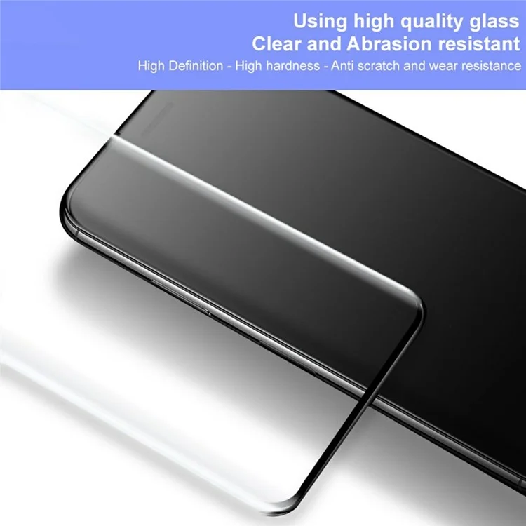 IMAK Protector de pantalla de vidrio templado curvo 3D de pantalla completa para Honor Magic7 Pro 5G (versión sin bordes)