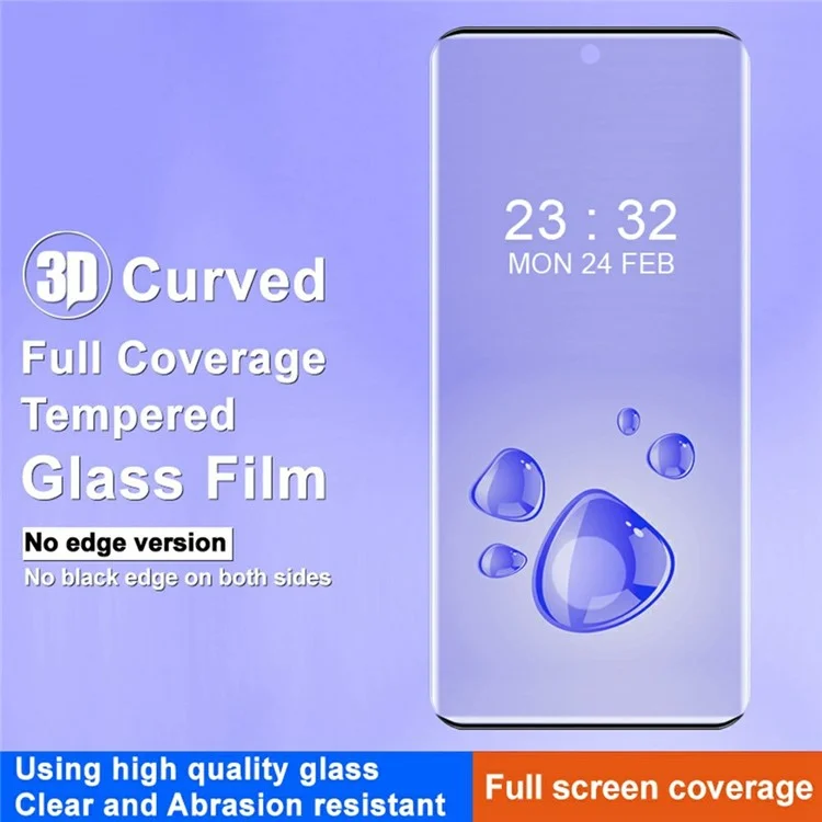 IMAK para Xiaomi 15 Pro Protetor de tela de vidro temperado curvo 3D (Versão sem borda)
